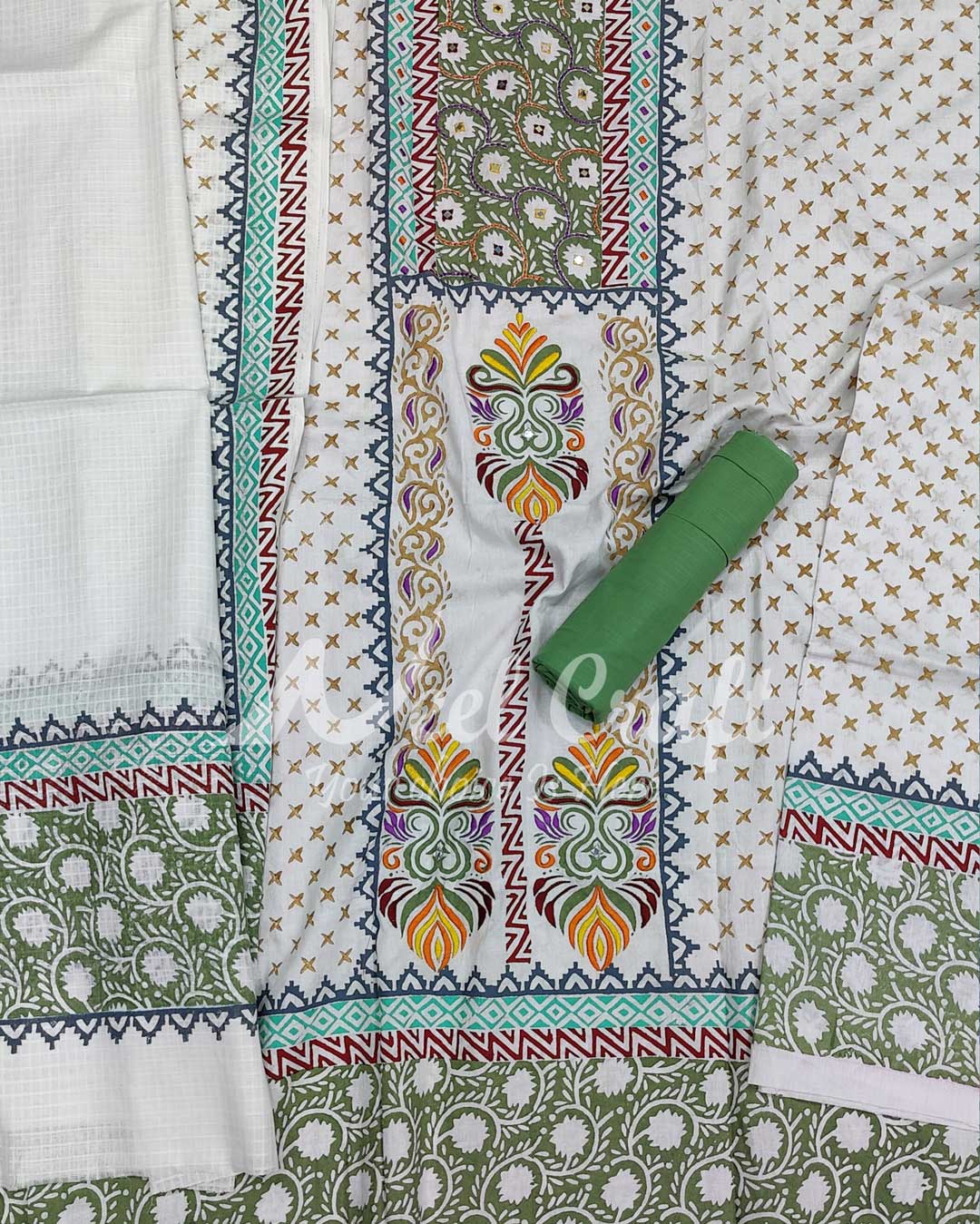 Neel-CraftHand-Work-Unstitched-three-piece-for-women-off-white-1