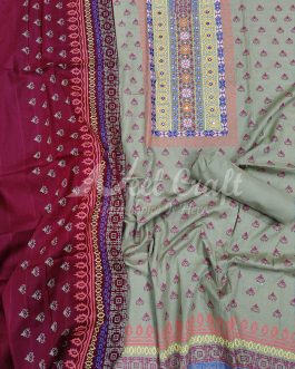 Embroidery Unstitched Three Piece