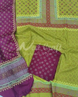 Hand Work Unstitched Three Piece