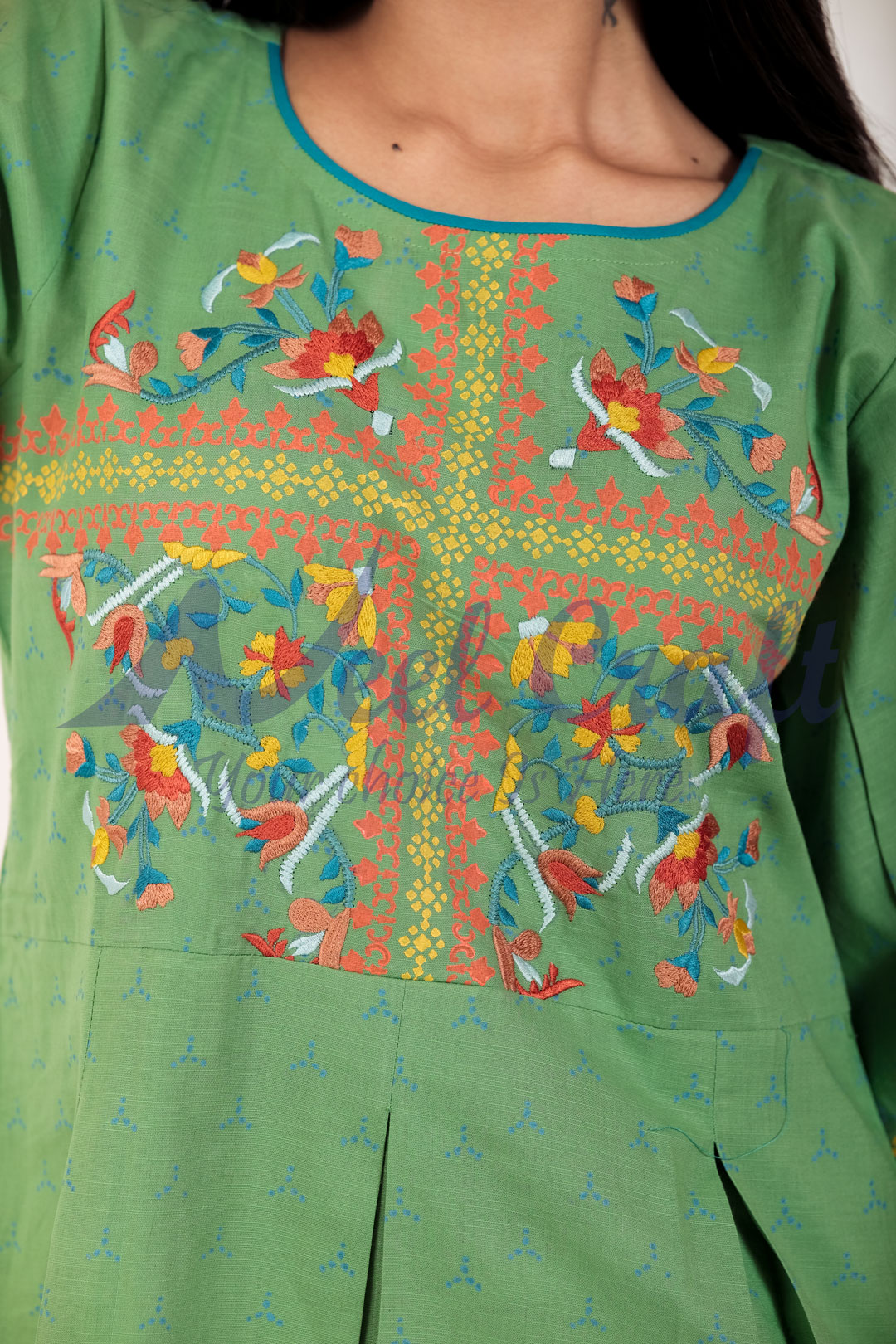 Neel-craft-koti-one-piece-green-2 Neel Craft Eid Special One Piece