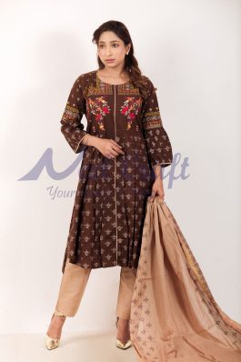 Eid Special Stitched Round Three Piece – SKD-E304