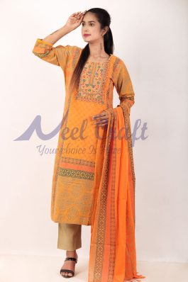 Eid Special Stitched Round Three Piece – SKD-E302